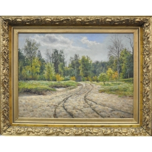 Картина "Лесная дорога" Бубликов Н.Е. 1871 - 1942 год